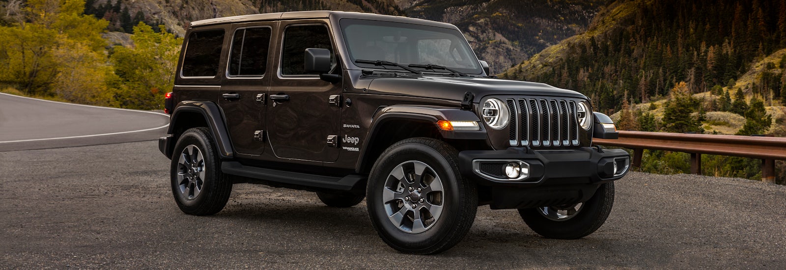 2018 jeep wrangler brown parked front
