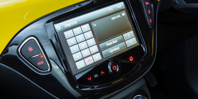Vauxhall Adam Interior Infotainment Carwow