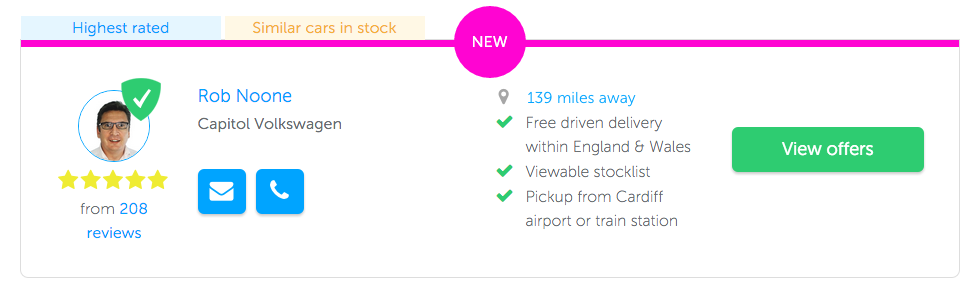 See what cars are available at the dealership with carwow’s new feature