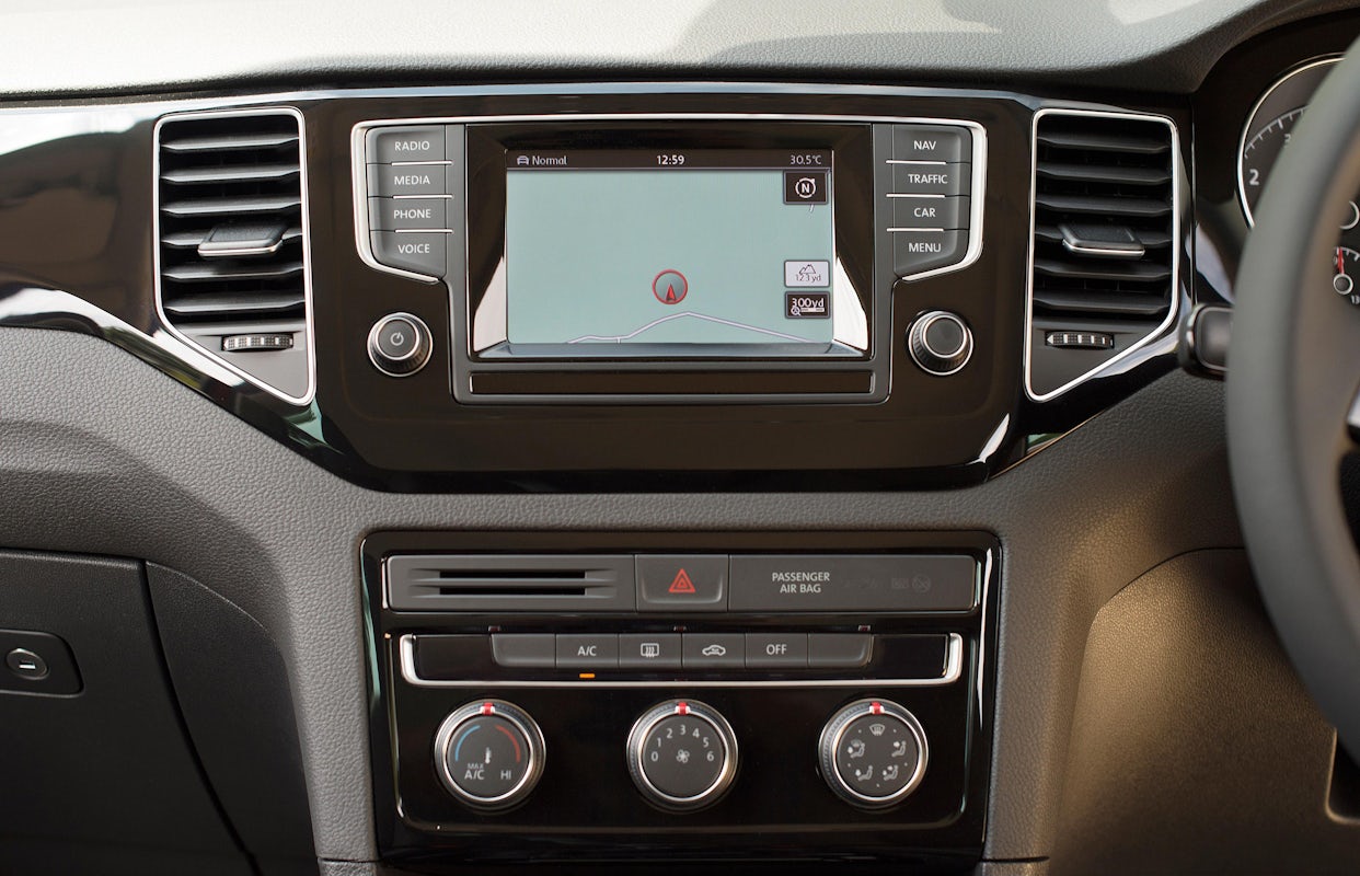 The SV's dashboard is virtually identical to what you'll find in the standard Golf