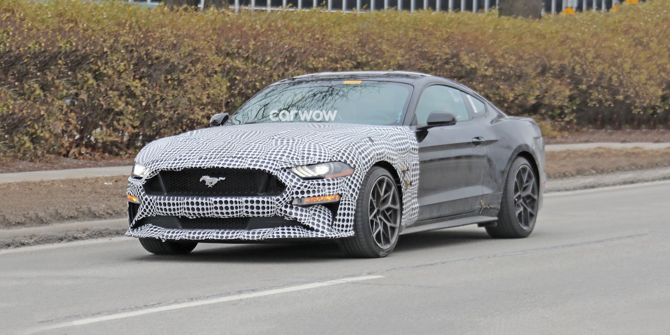 New 2023 Ford Mustang Spotted Could Have Hybrid V8 And 4wd Price Specs
