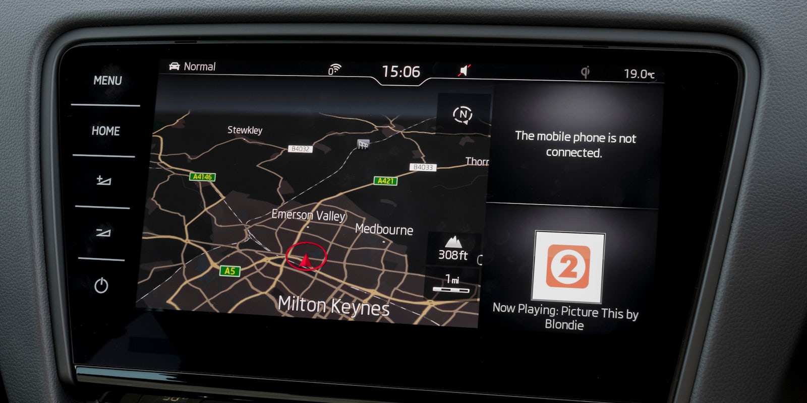 The Octavia's dashboard is well built and logically laid out