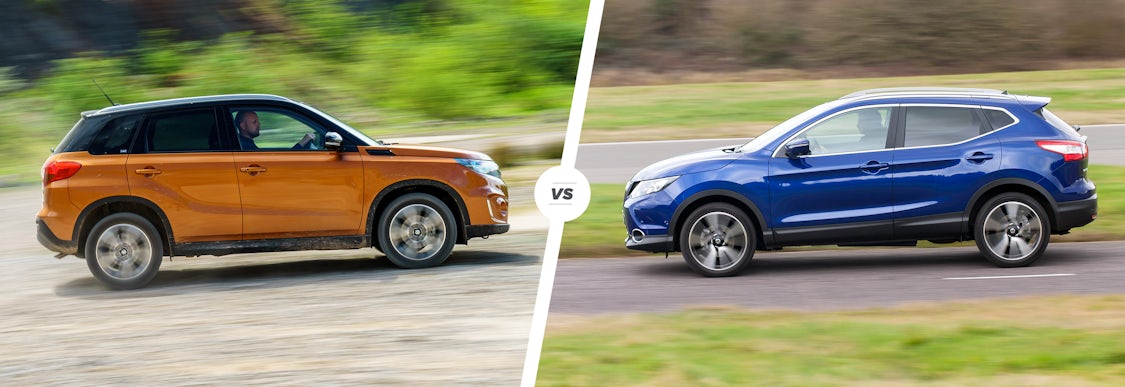 Suzuki Vitara vs Nissan Qashqai SUV showdown carwow