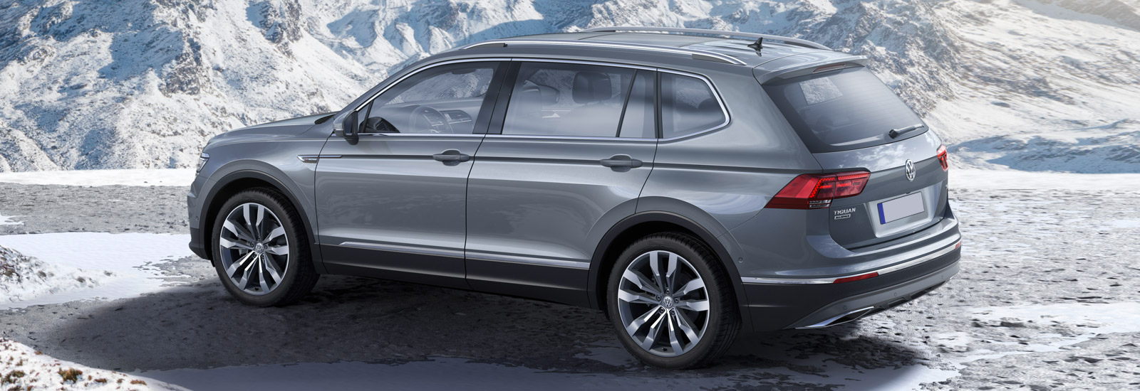 vw tiguan allspace rear silver